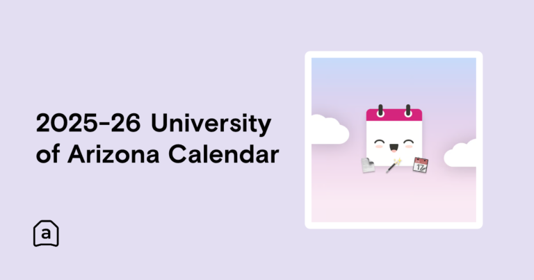 University Of Arizona Calendar 2026 27