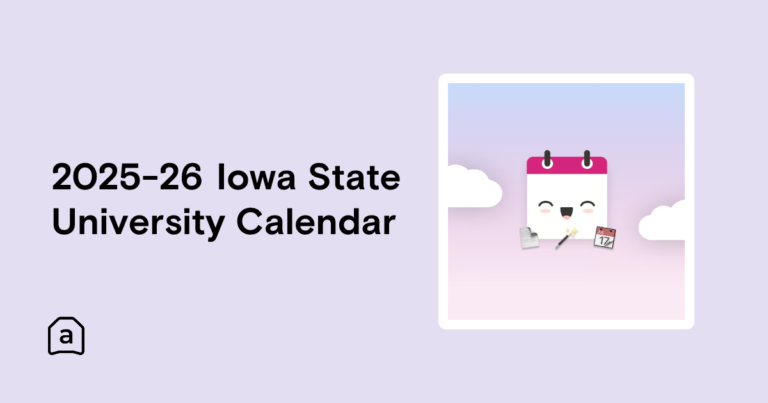 Iowa State Academic Calendar Spring 2026
