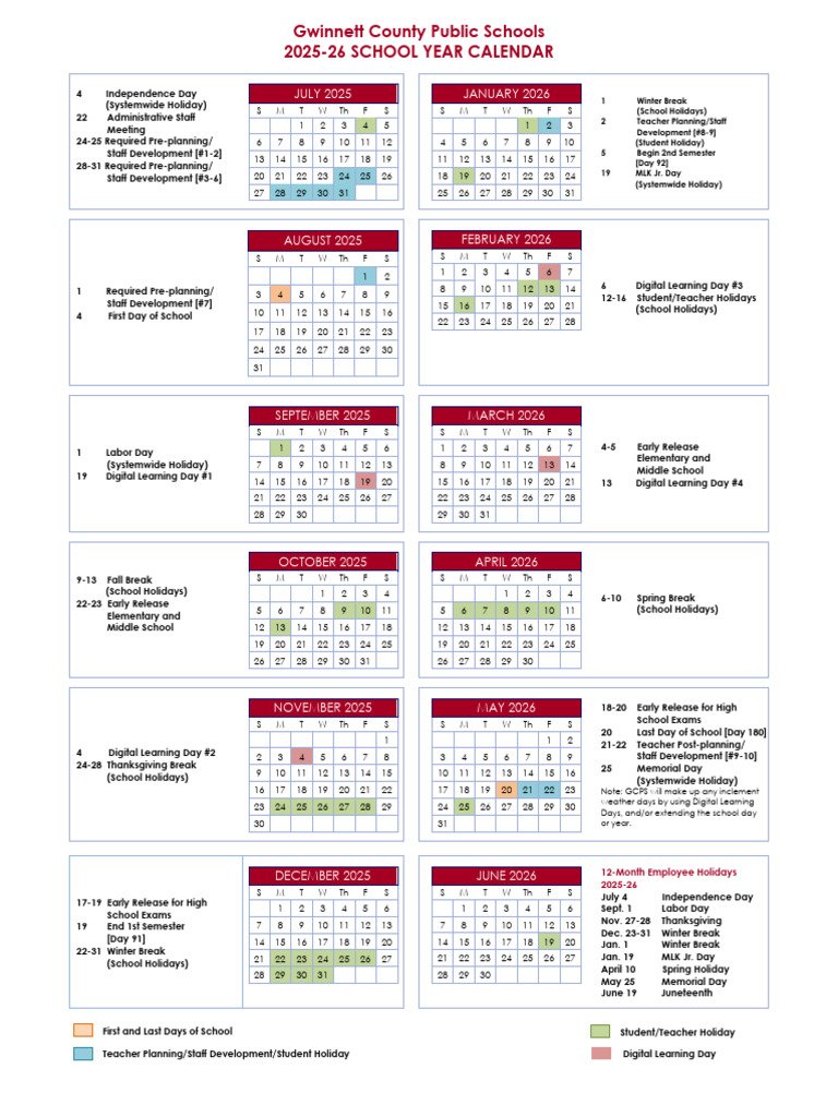 Gwinnett Tech Spring 2026 Calendar