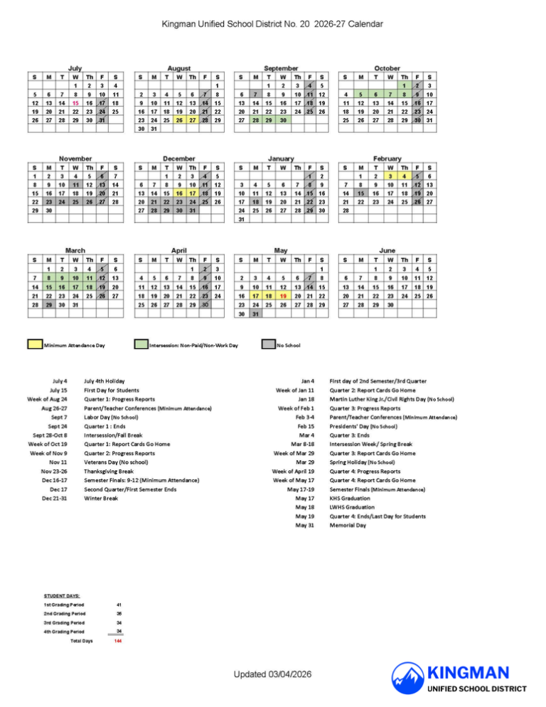 Jmu Academic Calendar 2026 27