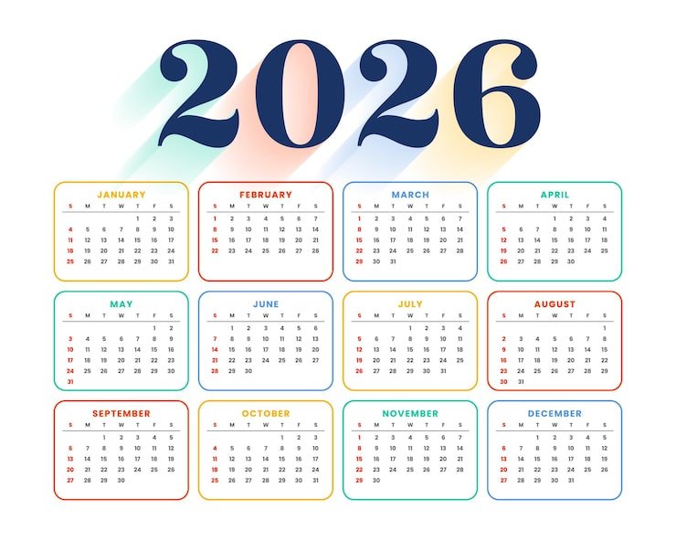 Calendario 2026 Para Imprimir Pdf Gratis